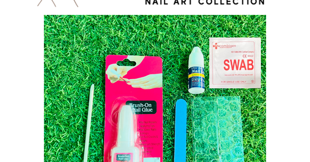 Nail Kit with Brush on Glue and Drop Glue